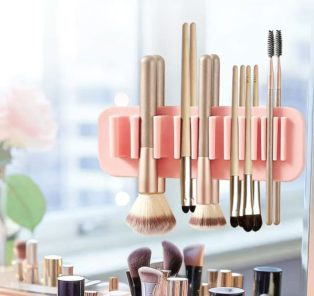 Silicone Suction Cup Makeup Brush Holder