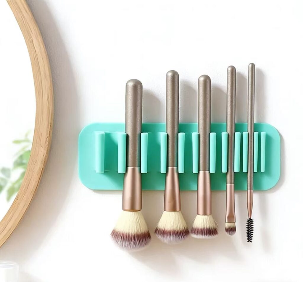 Silicone Suction Cup Makeup Brush Holder