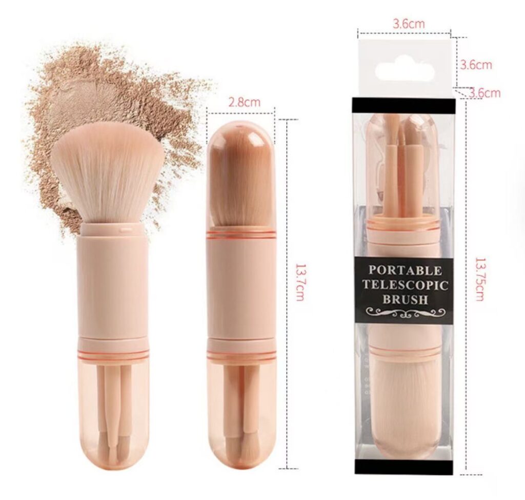 4 in 1 Mini Capsule Makeup Brushes