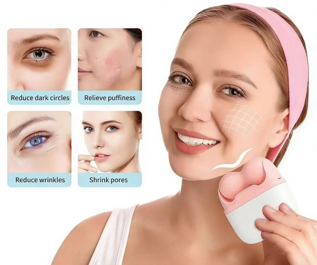 2 in 1 Ice Roller Facial Massager