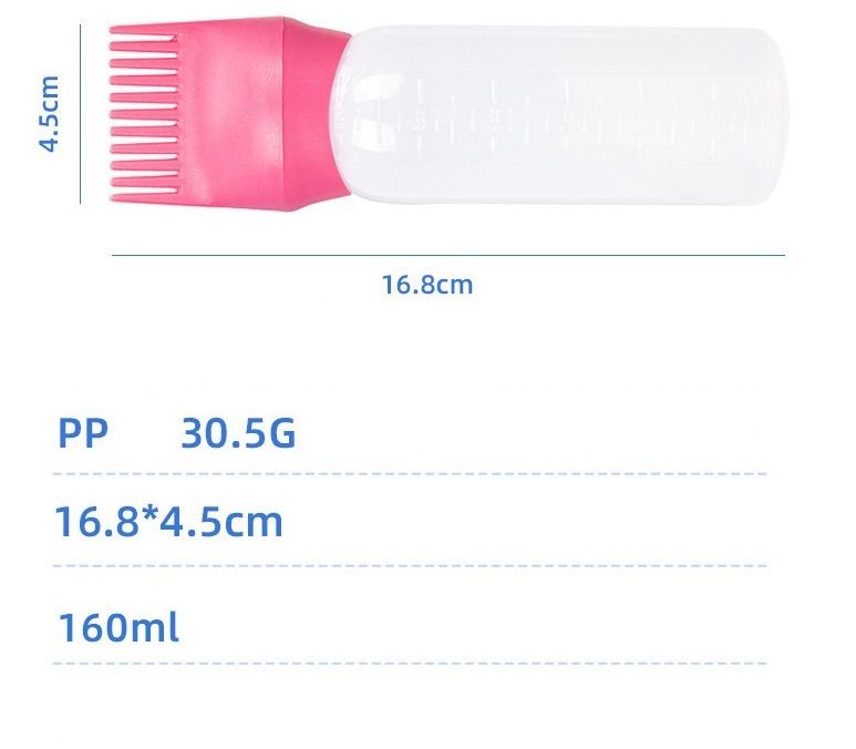 160ml Hair Dye Applicator Bottle with Comb