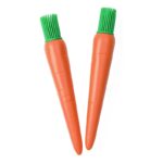 Carrot‑Shaped Silicone Basting Brush, Detachable Kitchen Oil Brush for BBQ Baking Cooking