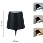 Touch Control Wine Bottle Stopper Lamp, 3‑Color Dimmable Rechargeable LED Decor Night Light
