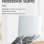 Foldable Aluminum Laptop Stand, Holder for iPad, Tablet and Phone, Lightweight Portable Cooling Riser