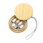 6-in-1 Bamboo 60W fast Charging Cord with Degradable Wheat Straw Case