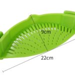 Clip‑on Silicone Pot Strainer, Snap‑on Food Drainer for Kitchen Cooking