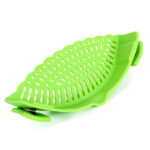 Clip‑on Silicone Pot Strainer, Snap‑on Food Drainer for Kitchen Cooking