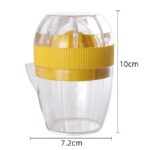 Mini Manual Lemon Orange Juicer, Hand‑Press Citrus Squeezer with Measuring Cup, Home Kitchen Fruit Juice Maker
