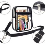 Waterproof Clear Crossbody Purse, Trendy Transparent PVC Shoulder Bag for Travel Beach Outdoor Daily