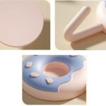 Donut Shaped Self‑Adhesive Wall Hooks, No Drill Cute Decorative Multi‑Purpose Hooks for Home Organizing