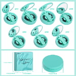 Glue-Free Magnetic False Eyelashes Kit with Applicator & Mirror