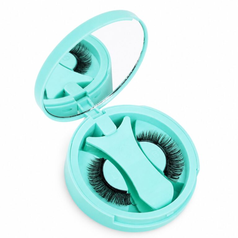 Glue-Free Magnetic False Eyelashes Kit with Applicator & Mirror