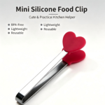 Cute Mini Silicone Food Tongs, Small Serving Tongs for Dessert & Snack