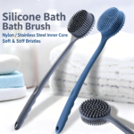 Long Handle Silicone Bath Body Brush, Long Handle Bath Body Massager, Massage Shower Brush for Men Women