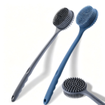 Long Handle Silicone Bath Body Brush, Long Handle Bath Body Massager, Massage Shower Brush for Men Women