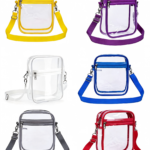 Waterproof Clear Crossbody Purse, Trendy Transparent PVC Shoulder Bag for Travel Beach Outdoor Daily