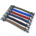 5‑in‑1 Survival Paracord Bracelet, Tactical Emergency Wristband with Compass Whistle Fire Starter for Outdoor Camping Hiking