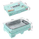 Portable Disposable BBQ Grill, Instant Charcoal Barbecue Grill for Camping Picnic Beach Outdoor Party