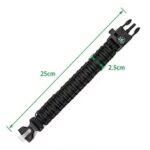 5‑in‑1 Survival Paracord Bracelet, Tactical Emergency Wristband with Compass Whistle Fire Starter for Outdoor Camping Hiking