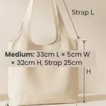 large canvas shoulder bag, reusable shopping bag, casual daily tote handbag, school work travel tote bag