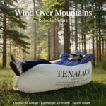 Portable Inflatable Air Sofa, Waterproof Blow‑Up Lounge Chair with Storage Bag for Beach Camping Outdoor