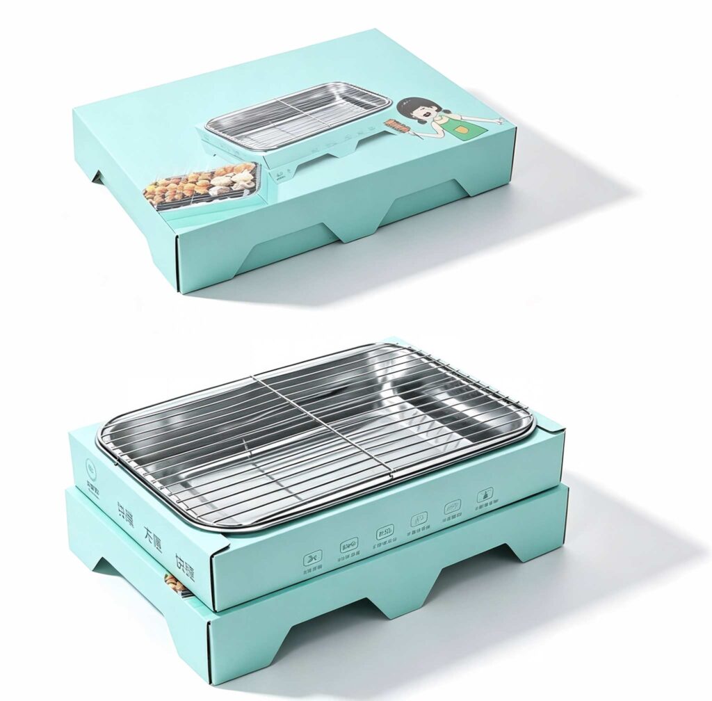 Portable Disposable BBQ Grill, Instant Charcoal Barbecue Grill for Camping Picnic Beach Outdoor Party