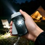 Hand Press Emergency Flashlight, 3 LED Portable Dynamo Torch No Battery Required for Outdoor Survival