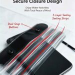 Large Capacity Waterproof Phone Pouch,triple seal waterproof phone case, beach waterproof bag for keys, snorkeling phone waterproof holder