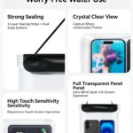 Large Capacity Waterproof Phone Pouch,triple seal waterproof phone case, beach waterproof bag for keys, snorkeling phone waterproof holder